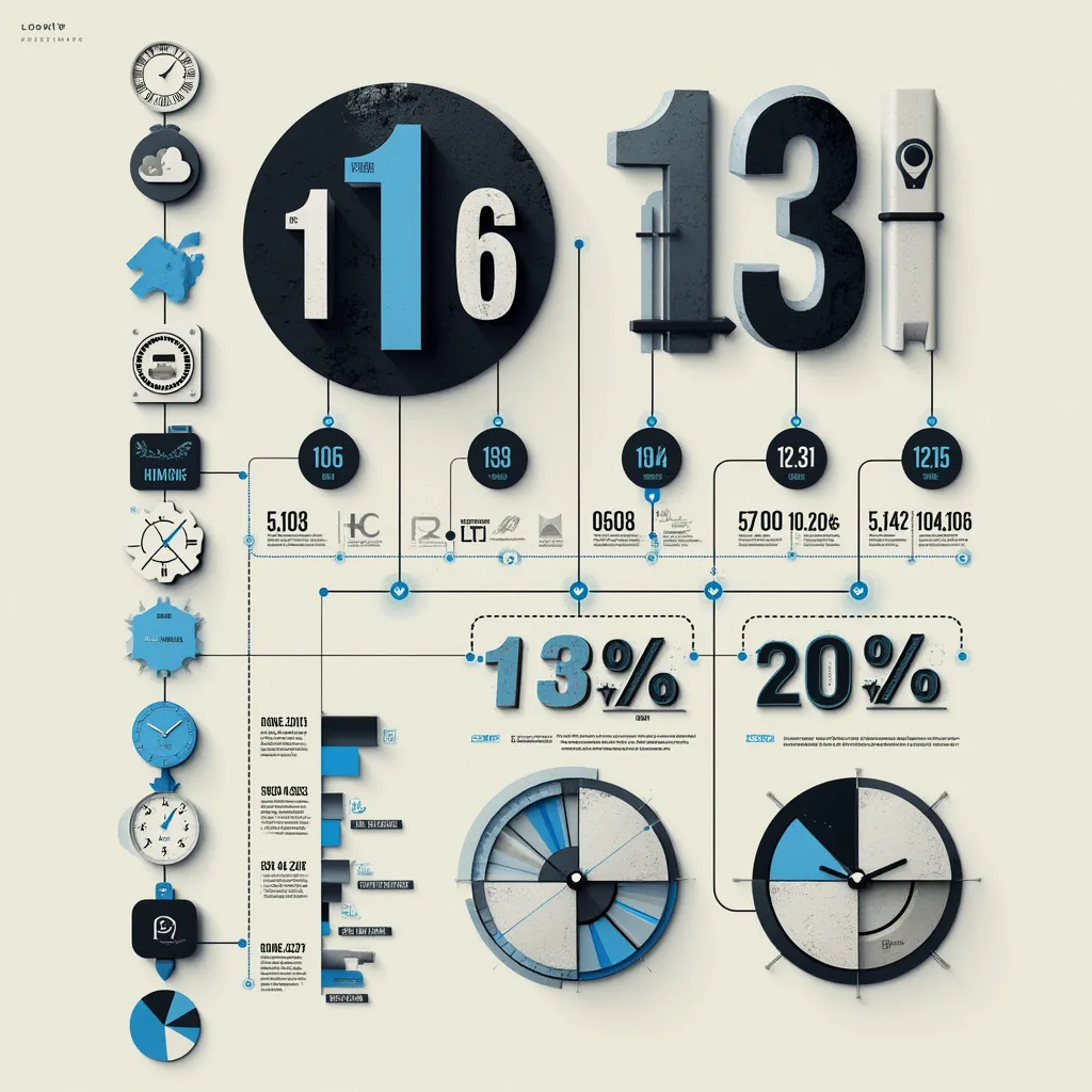 Infográfico com marcos da empresa